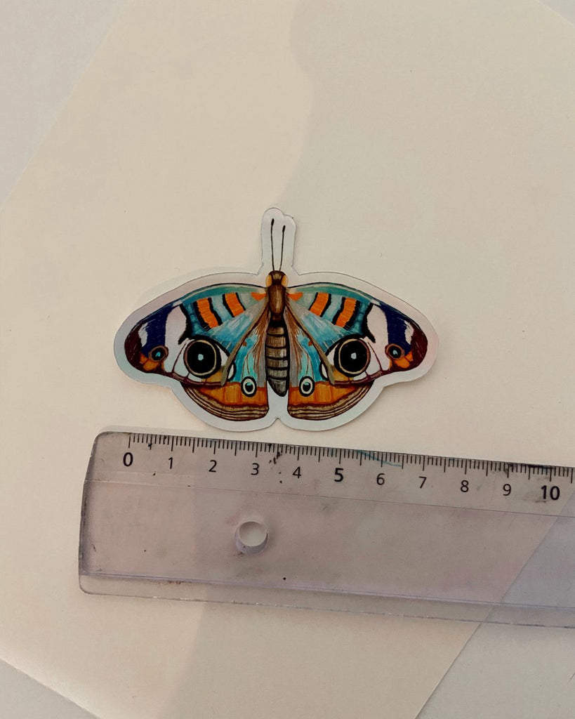 holografische vlinder sticker 7cm