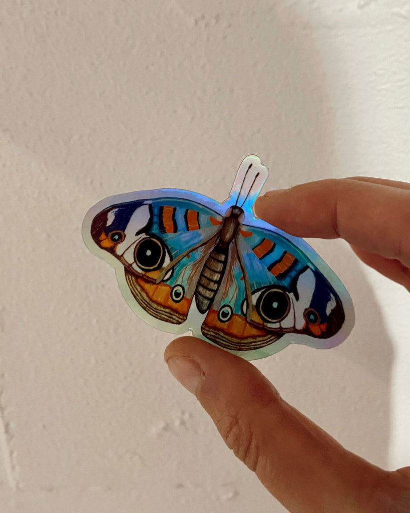 holografische vlinder sticker