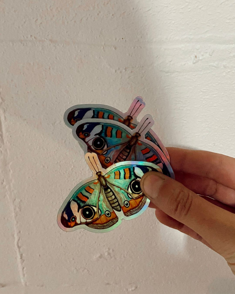 holografische vlinder sticker