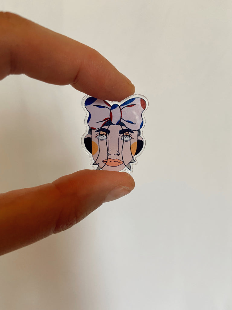 button gezichtje met strik 